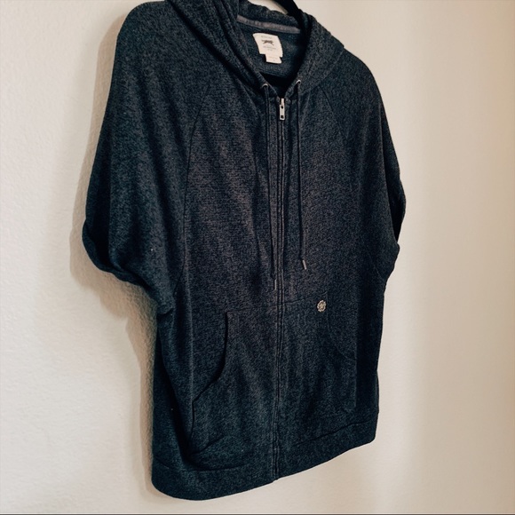 OBEY PROPAGANDA zip up charcoal hoodie - Picture 1 of 8